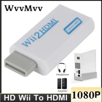 WVVMVV HD 1080P Wii To HDMI-compatible Converter Adapter Full HD 720P 1080P 3.5mm Audio Video Cable For PC HDTV Monitor Display