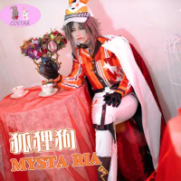 Vtuber NIJISANJI Luxiem Mysta Rias cosplay costume outfit party halloween game women men Christmas Carnival Hololive