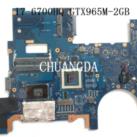 G752VY Laptop Motherboard For ASUS ROG G752VL G752VT Original Mainboard HM170 I7-6700HQ GTX965M-2GB