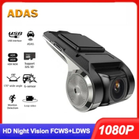 Car DVR Camera Recorder HD Camera USB Dash Cam for Car DVD Android Player ADAS 1080P Night Version 4k Dash Cam