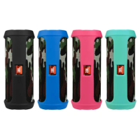 Soft Silicone Case Cover Bag For JBL Flip4 Bluetooth Speaker Shockproof Waterproof Protective Sleeve For JBL Flip4 Flip 4 Column