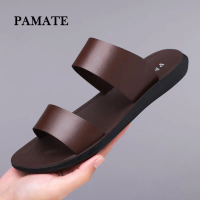 【THIẾT KẾ DÉP CHUYÊN BIỆT CHO NAM GIỚI】Pamate da xước Phóng Tâu. May thủ công siêu tinh xảo cao cấp.