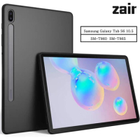 Silicone Tablet Case For Samsung Galaxy Tab S6 10.5 2019 SM-T860 SM-T865 T860 T865 Flexible Soft TPU Black Shell Back Cover