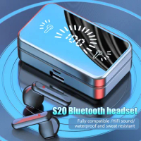 S20 TWS Fone Bluetooth 5.1 Wireless Headphones For Xiaomi HIFI Stereo Sound Waterproof Sports Earphones With Charging Box