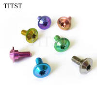 TITST M5x14mm Titanium bolts shell head bolt for motorcycle ( one lot = 100pcs )