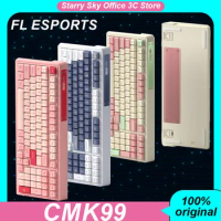 Fl Esports Cmk99 Mechanical Keyboard Wireless Bluetooth 3mode Pbt Keycap Hot Swap Rgb Laptop Esports Gaming Keyboard Office Gift