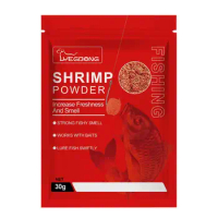 Fish Bait Additives Dried Shrimp Powder For Fish Safe Effective Fish Bait Attractant For Bait Salt Water For Salt Water Trout