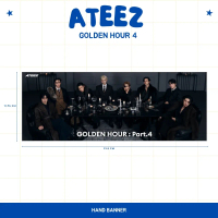 HOLOGRAM HAND BANNER ATEEZ GOLDEN HOUR HANDBANNER KPOP UNOFFICIAL YEOSANG MINGI WOOYOUNG JONGHO
