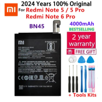 2024 Years 100% Original Phone Battery for Xiaomi Redmi Note 5 Note5 Note 6 Pro BN45 4000mAh Replacement Batteries Fast Shipping