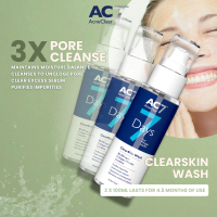 3x AC7D Face Wash ClearSkin 100ml (Low Stock) - Acne Clear 7 Days | Acne Treatment for Acne-Prone Sk