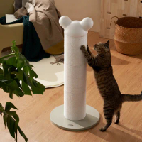Cat Scratching Post For Kitten Durable Cat Scratching Post With Paper Rope For Claw Grinding And Teasing Toy Cat Scratching Tree