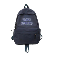 Tas Ransel Multifungsi Mars Society Bahan Kanvas Tebal untuk Laptop 15 Inch - Backpack, Hitam Canvas