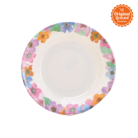 Piring Makan Valeria 9 inch Putih Motif Bunga