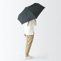 【MUJI 無印良品】聚酯纖維晴雨兩用折傘(共4色)