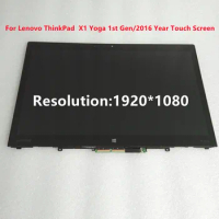 X1 Yooga LCD Screen 00NY410 00HN875 00UR189 00JT857 14.0 Inch FHD Laptop Matrix For Lenovo Thinkpad 