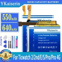YKaiserin Battery For Ticwatch 2/2nd/E/S/pro Bluetooth/4G Version For Ticwatch2 TicwatchE TicwatchS Watch Batterij + Free Tools