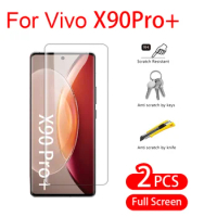 For Vivo X90 Pro+ X90 Pro Plus X90 Screen Protector Tempered Glass Curved Screen Clear HD Flim Front Vivo X90 Pro+ X90 Pro Plus
