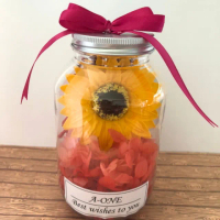 【A-ONE 匯旺】香皂花 向日葵 太陽花 乾燥花 小花罐 教師節 情人節 母親節 畢業季禮物 瓶中花