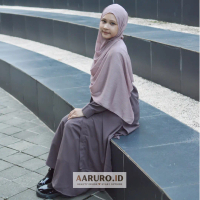 BIANCA SET | Tunik & Rok Polos One Set | Wolfis Premium | Syar'i Muslimah | Aaruro.id