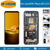 6.78" Original AMOLED For Asus ROG Phone 6D AI2203 LCD Display Touch Screen Digitizer Assembly For A