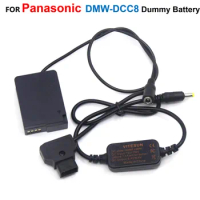D-TAP Step-Down Power Cable DMW-DCC8 Fully Decoded Coupler Adapter BLC12 Dummy Battery For Panasonic FZ2500 FZ300 G7 G6 G85 GX8