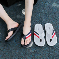 Flip Flops Men 2021 Summer Rubber Slipper Outdoor Casual Male Sandals Fashion Lightweight Beach Big Size Shoes Mens yeezy slides