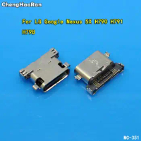 ChengHaoRan 2pcs TYPE C Micro USB Charger Charging Port Jack Socket Connector Repair Parts for LG Google Nexus 5X H790 H791 H798