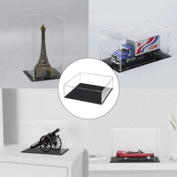 Countertop Box Organizer Stand Dustproof Protection Showcase Clear Acrylic Display Case for Action Figures Collectibles