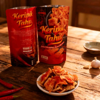 Gobest Snack |  Keripik Tahu Camilan Pedas | 100Gr
