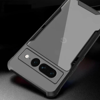Transparent Heavy Duty Acrylic Shockproof Coque For Google Pixel 7 Pro Case Googe Gogle Pixel7 Pixel 6a Soft Frame Protect Funda