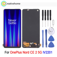 6.43-inch AMOLED LCD Screen For OnePlus Nord CE 2 5G IV2201 LCD Display with Digitizer Full Assembly Repair Spare Part