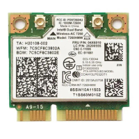 Thẻ không dây, cho Intel 7260HMW 7260AC 867M, Cổng kép 5G, BT4.0, được xây dựng trong máy tính xách 