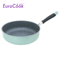 EuroCook EC22328T FINE II 雲石紋易潔單柄直身深煎鍋 28cm 湖水藍 香港行貨