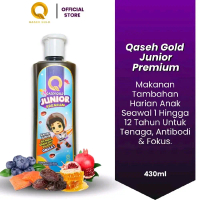 Qaseh Gold HQ 1 Botol Qaseh Gold Junior Premium Makanan Tambahan Harian Anak 430ml Untuk Tenaga Anti