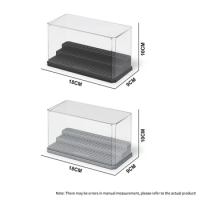 Acrylic Display Case Display Case for Minifigure Action Figures Blocks Removable Display Box Cube Showcase