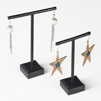 塑料兩件套耳釘耳環架子展示架珠寶首飾品收納柜臺道具擺地攤