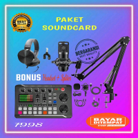 PAKET KOMPLIT SOUNDCARD F998 CONDENSER MIC MICROPHONE BM800 PAKET LENGKAP SOUND CARD F998 Laptop