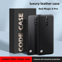 Case For Nubia Red Magic 8 Pro Luxury Leather Camera Protection Bumper For Red Magic 8Pro Plus Kevla