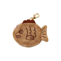 【Sayaka 紗彌佳】零錢包 錀匙包 日系創意鯛魚燒造型錀匙扣零錢包(附手掛綁帶)