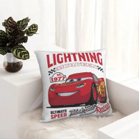 【IN stock pillowcase】 Retro Lightning McQueen Cars Pillowcase Cartoon Double-sided Print Square Pill