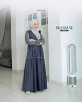Yasmeera Gamis Brisbane Denim Dress Wanita Modern Elegan Terbaru XL DENIM