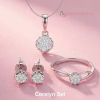 Diamond & Co - Set Perhiasan Berlian Wanita Coralyn SET PERHIASAN