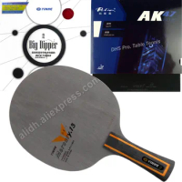 Pro Combo Racket Table Tennis YINHE Y-13 Y13 Blade with Yinhe Big Dipper and Palio AK47 BLUE Matt Rubbers With Sponge