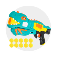 【888ezgo】恐龍造型安全EVA軟球槍（附10顆球）（安全打到不會痛）