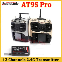 Radiolink AT9S Pro TX 10/12CH RC Radio Controller RC Transmitter with R9DS RX 2.4G receiver for Racing Drone