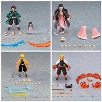 4 types Demon Slayer Anime Figure Kimetsu No Yaiba Nezuko Tanjirou Zenitsu Inosuke Shinobu Miritsu Figurine Decorative Doll ToyS