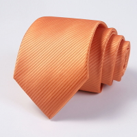 8cm男士商務正裝領帶橙色 橘色 6cm休閑領帶純色單位團體新郎結婚
