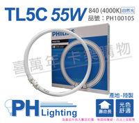 PHILIPS飛利浦 TL5 Circular 55W 840 冷白光 T5日光燈管 環管 圓管_PH100105