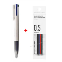 YouPin KACO EASY 4 Functions Pen KACOGREEN Multifunction Pens 0.5mm Refill Black Blue Red Green Refill Gel Pen for Office