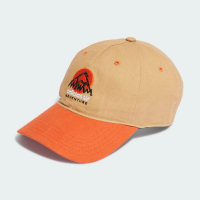 【adidas 愛迪達】帽子 棒球帽 運動帽 遮陽帽 三葉草 ADV CAP 橘 IB9491